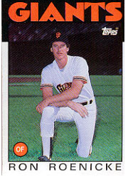 1986 Topps Baseball Cards      063      Ron Roenicke